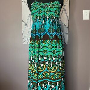 Elegant Multicolor Maxi Dress